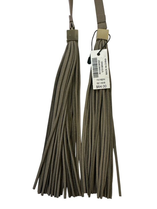 WHBM White House Black Market OBI Belt Taupe Sz xs/s NWT Wide Wrap Tie Belt main image 7